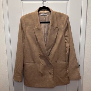 Mango Blazer Double Breasted Suit Jacket Size 10